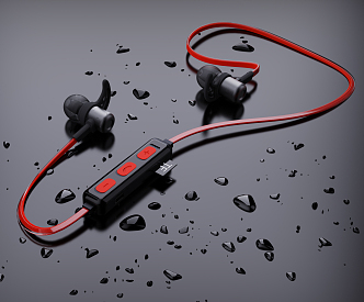 Modern headphones 3d model