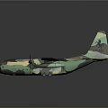 Military Camouflage Aerospace Transport Aircraft With Multi Engines And Large Wings