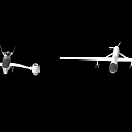Various Types Of Drones With Different Designs And Components On Black Background