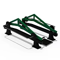 Sturdy Green And Black Fitness Parallel Bars For Strength Training Workouts