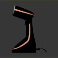Wireless Tofol Computer Scanner With Black Orange Design And Desktop Base