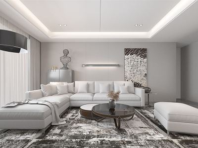 modern living room model