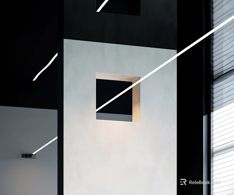 Modern Decorative Linear Strip Lights For Interior Wall And Ceiling Design 3d model 