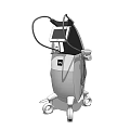 Professional LPG White Medical Device With Display Screen Connecting Cables And Wheels