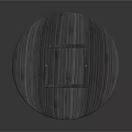 Elegant Wooden Decorative Box With Heart Shaped Cutouts On Circular Base