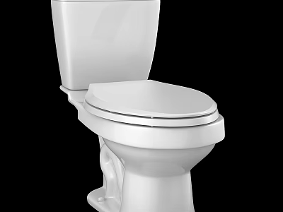 White Modern Sleek Toilet Design With Ceramic Surface And Comfortable Seat 3d model