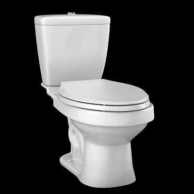 White Modern Sleek Toilet Design With Ceramic Surface And Comfortable Seat 3d model