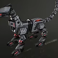 Smart Machine Dinosaur Robot With Metallic Body Mechanical Joints And Futuristic Design