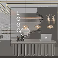 Modern Beauty Salon Interior Design With Reception Counter Mirrors Decorative Lighting And Elegant Decor