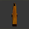Saxophone Shaped Daily Living Decorative Product With Orange Low Poly Design And Stylish Appearance