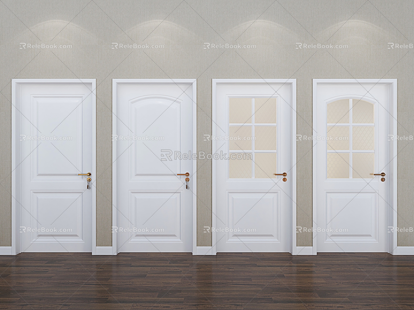 Room Door Toilet Door 3d model