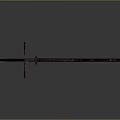 Medieval Steel Sword with Ornate Hilt and Leather Handle Displayed on Gray Background
