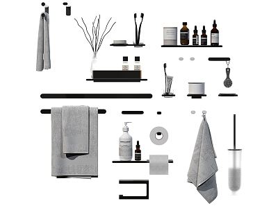 Modern Toiletries 3d model