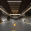 Underground Parking Modern Parking 3d model