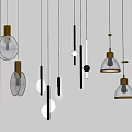 Chandelier Small Chandelier Combination Bedside Chandelier Reception Desk Chandelier Reception Desk Chandelier Restaurant Chandelier 3d model