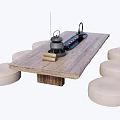 New Chinese Tea Table Tea Table 3d model