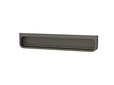 Modern Minimalist Furniture Handle With Sleek Elongated Design And Matte Metal Finish For Cabinet Drawer Doors 3d model