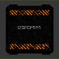 Sturdy Black Hard Cases With Orange Stripes And Metal Latches For Equipment Storage