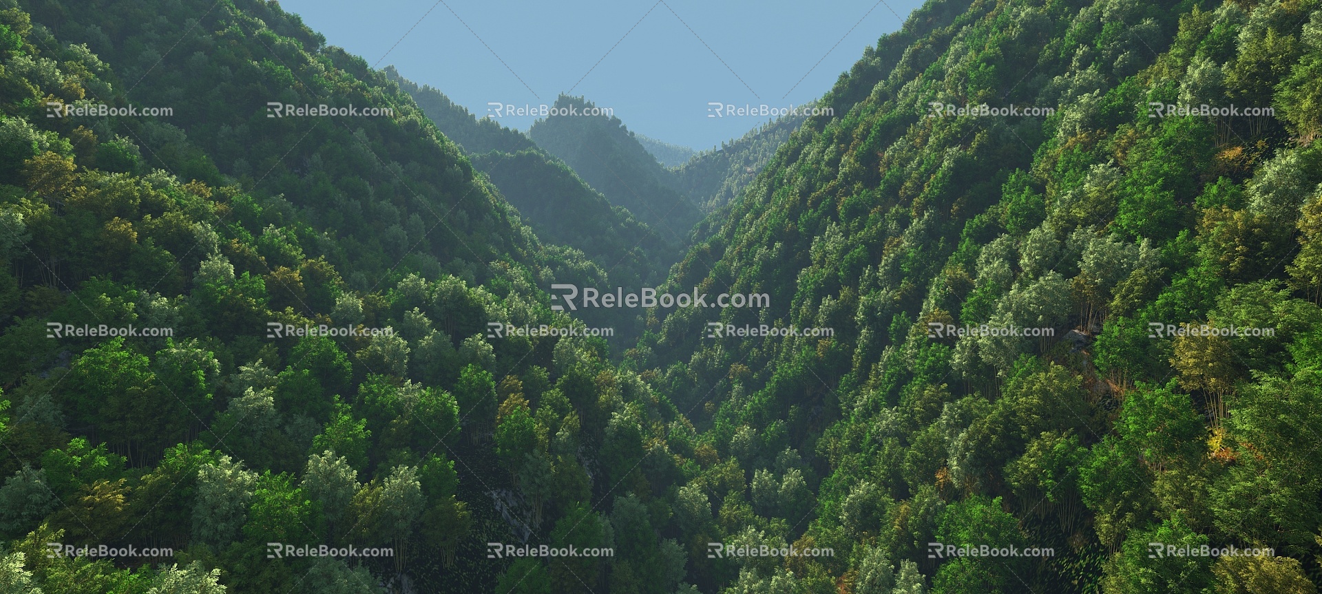 Bamboo Mountain Bamboo Forest 3d model