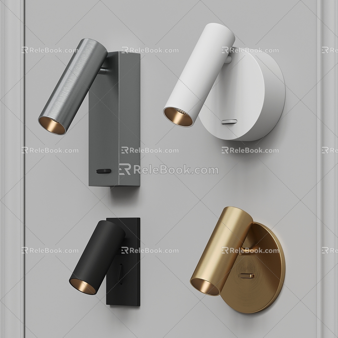 Modern wall lamp metal wall lamp 3d model