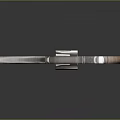 Modern Revolver With Silver Metal Cylinder And Brown Wooden Grip Design
