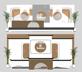New Chinese Reception Desk Front Desk 3d model