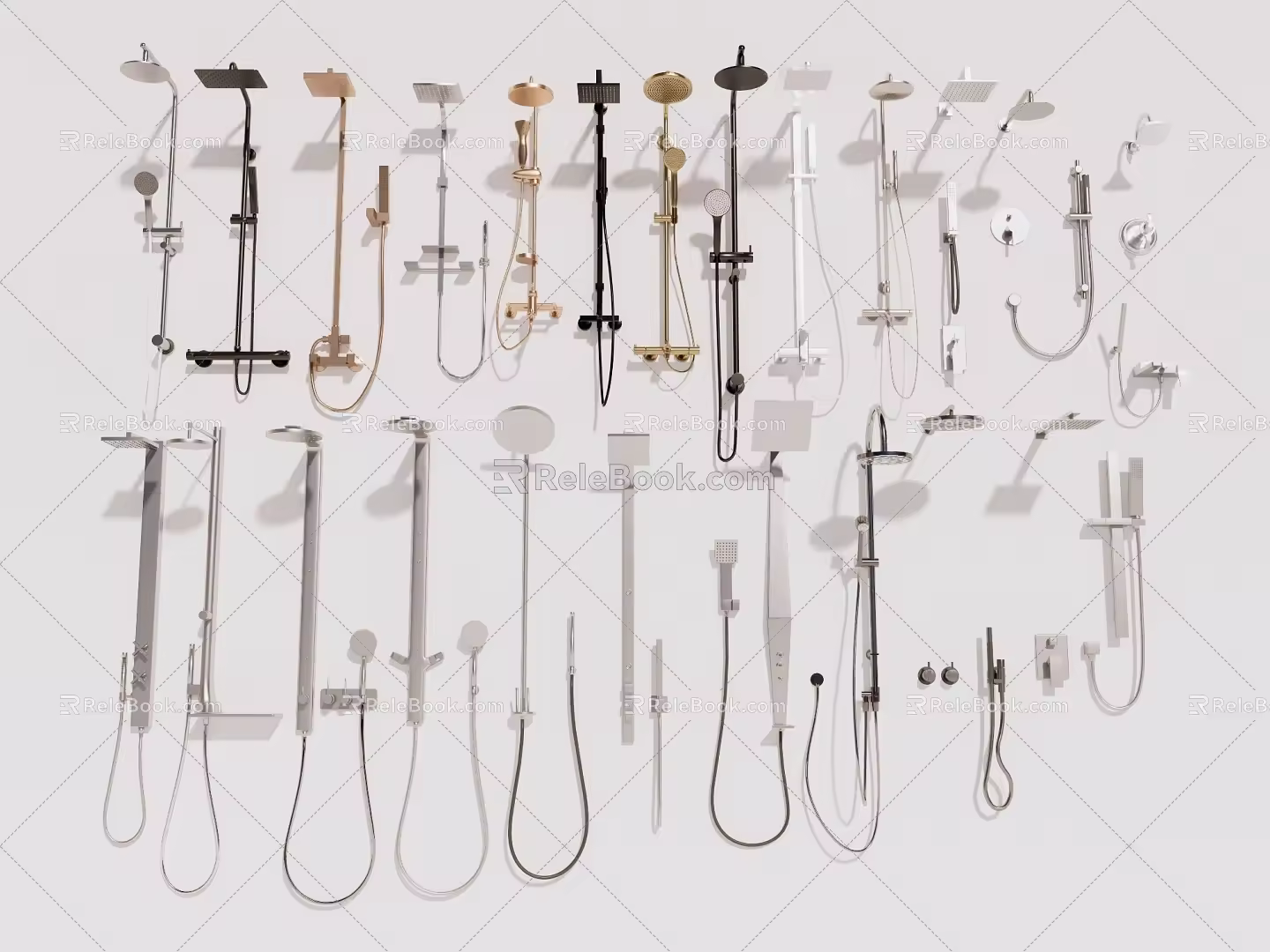 Shower Shower Shower Combination 3d model