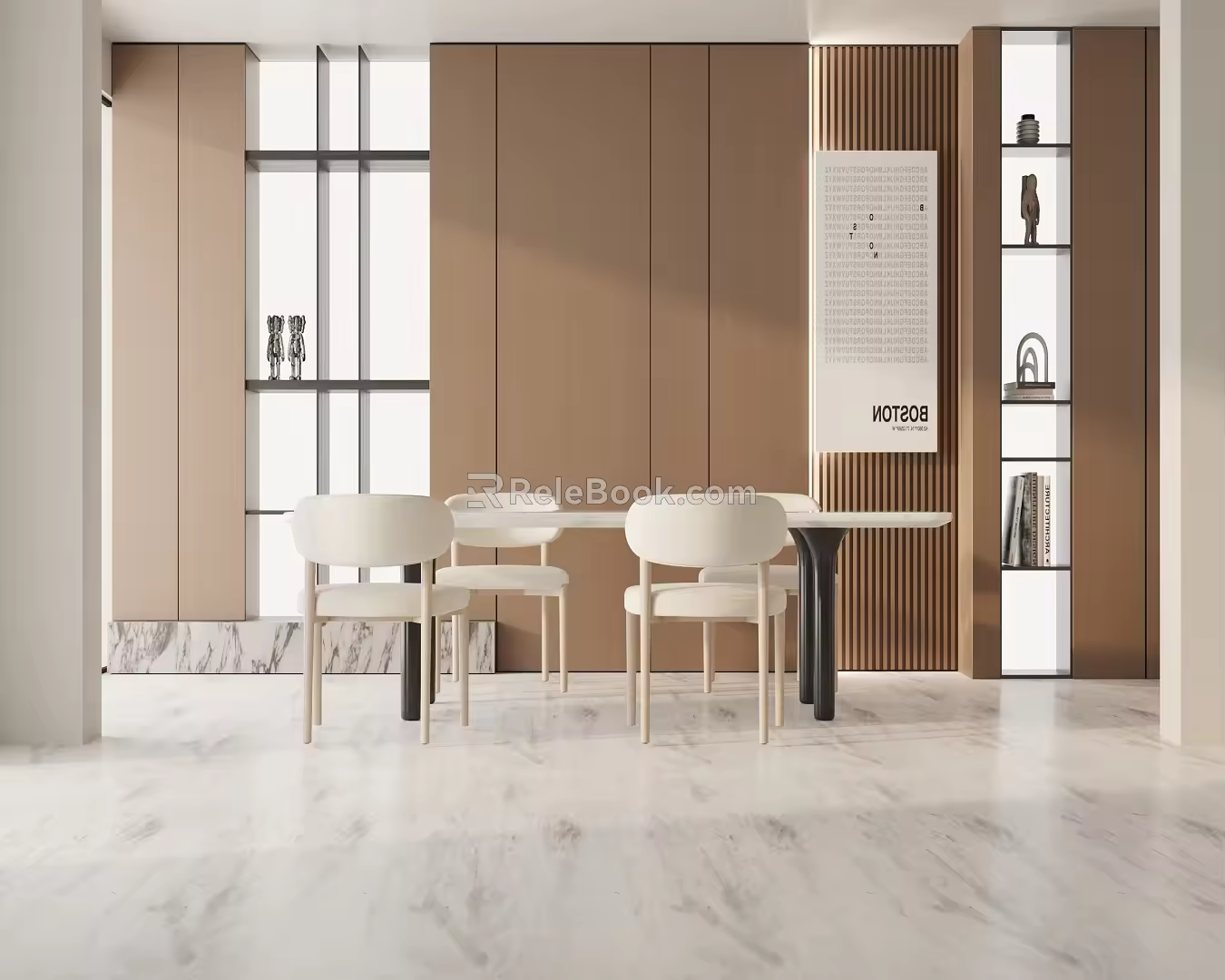 Modern table combination 3d model