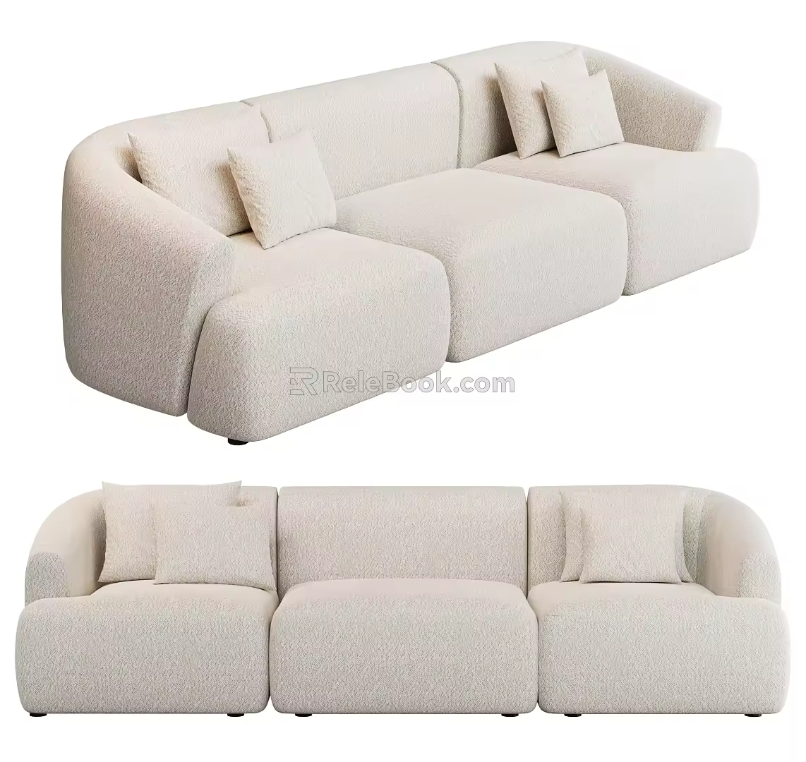 Modern Arcolor Multiplayer Sofa 3d model