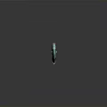 Turquoise Fantasy Sword With Golden Accents Wrapped Hilt Gemstone And Shiny Reflective Blade