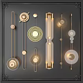 Modern Minimalist Wall Lamps With Circular Linear Designs And Warm Lighting Effects