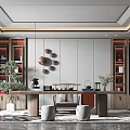 New Chinese Style Study 3d model