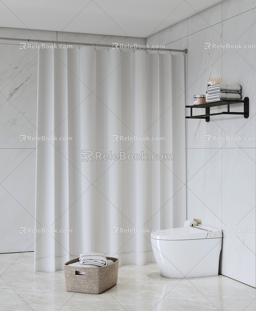 Shower Curtain 3d model