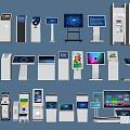 Public Facilities Featuring Various Self Service Kiosks for Information Ticketing and Payment Services