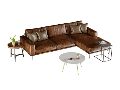 Middle Style Sofa 3d model