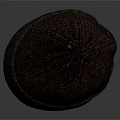 Classic Brown Felt Hat With Round Crown Stitched Detail And Style Label
