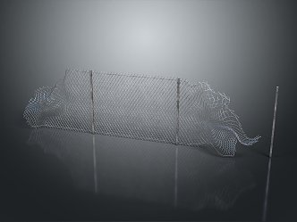 Modern steel wire mesh rigid mesh anti-wear mesh protective mesh 3d model