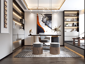 Light Luxury Study 3d model