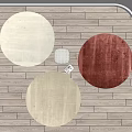 Modern Round Carpet 3d model