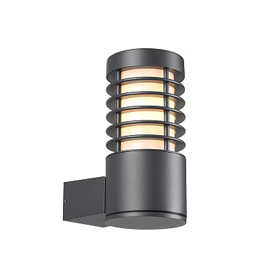 Modern Black Wall Light With Layered Circular Rings And Warm Light Glow 3d model