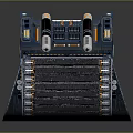 Futuristic Blue Tank 3D Model With Advanced Armor And Tracks Design