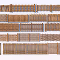 Various Styles of Wooden Garden Fence with Classic and Modern Patterns