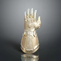 Golden Infinity Gauntlet Collectible Model With Detailed Decorative Design