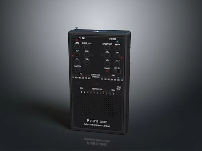 Pioneer Computer Control Unit With Dual Channel Buttons And Knobs Interface 3d model