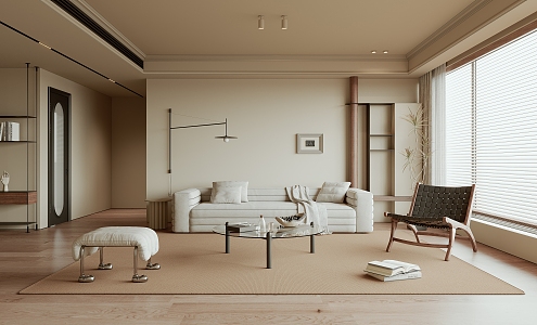 Quiet Living Room Ancient Home Living Room 3d model