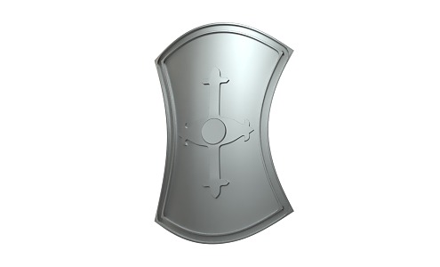 Modern Shield 3d model