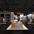 Elegant Modern Retail Store Interior With Display Shelves Merchandise And Lighting Design