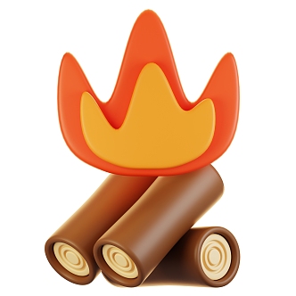 Modern Fire Torches Cartoon Fire Animation Fire 3d model