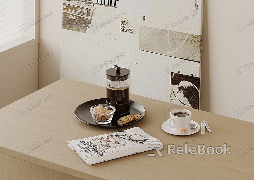 Modern Coffee Food Tableware model