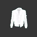 Gray Utility Jacket With Multiple Pockets Zipper Design And Stand Collar
